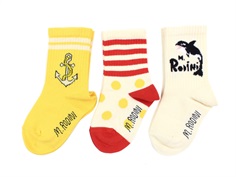 Mini Rodini socks multi Orca/Anchor/Dots (3-Pack)